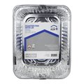 Home Plus Durable Foil 9-1/4 in. W X 11-3/4 in. L Roaster Pan Silver 2 pc D88020